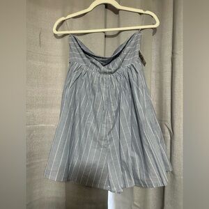 Universal Thread Blue and White Striped Romper